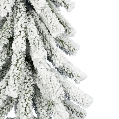 Vickerman 7' x 42" Flocked Alpine Artificial Christmas Tree Unlit