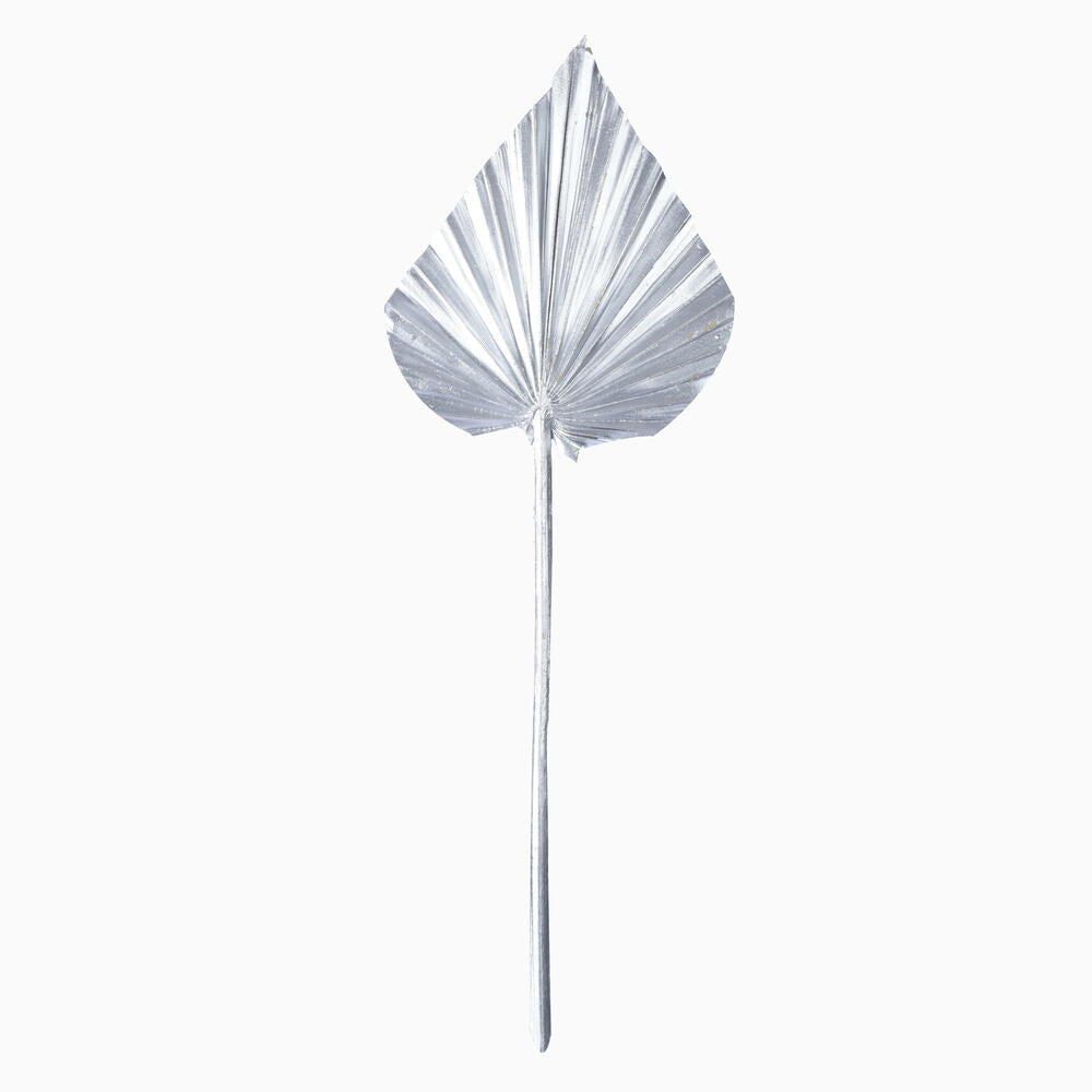 Vickerman Natural Botanicals 15.75 - 19.5" Metallic Silver Dried Palm Spear 12 per bag.
