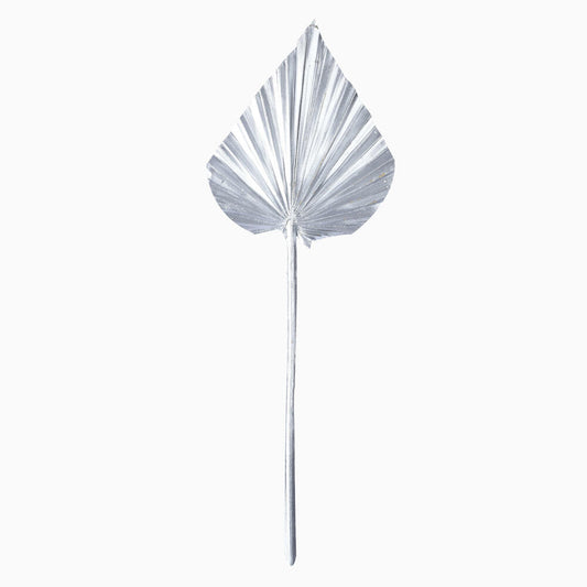 Vickerman Natural Botanicals 15.75 - 19.5" Metallic Silver Dried Palm Spear 12 per bag.