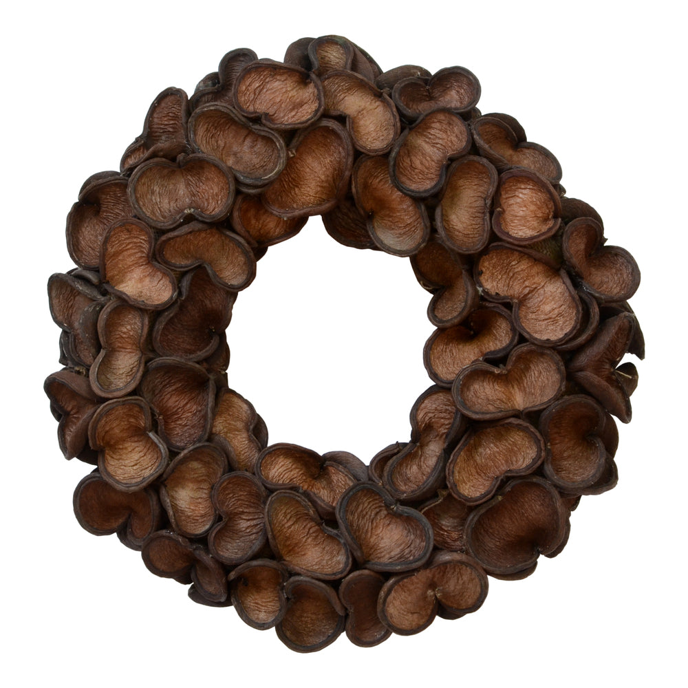 Vickerman 20" Natural Badam Wreath Dried