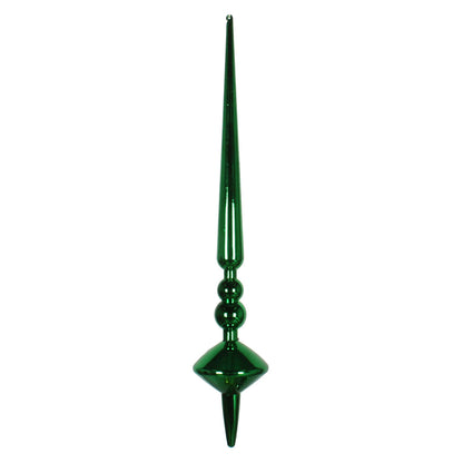 Vickerman 18" Green Shiny Cupola Finial Ornament Pack of 2