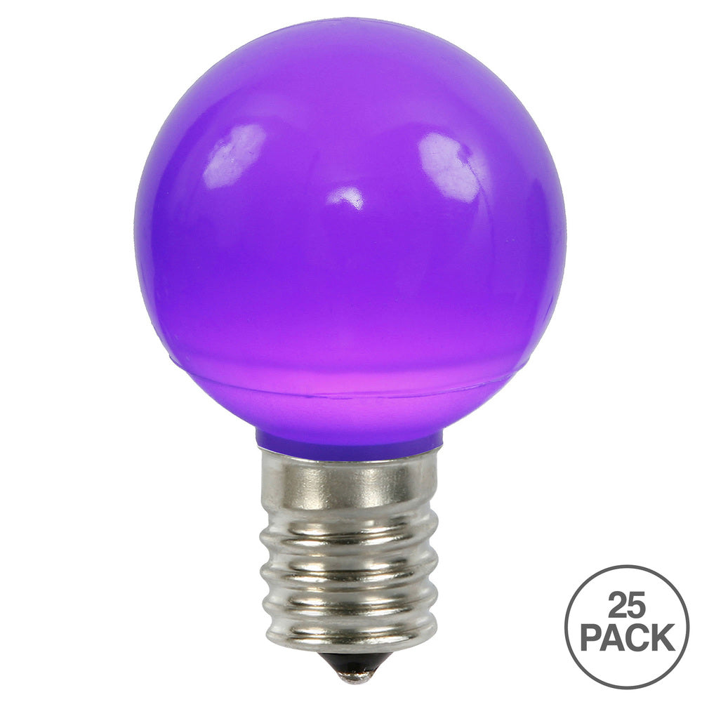 Vickerman G50 Purple Ceramic LED Replacement Bulb package of 25