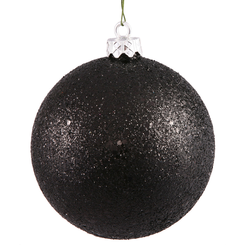 Vickerman 12" Black Sequin Ball Ornament