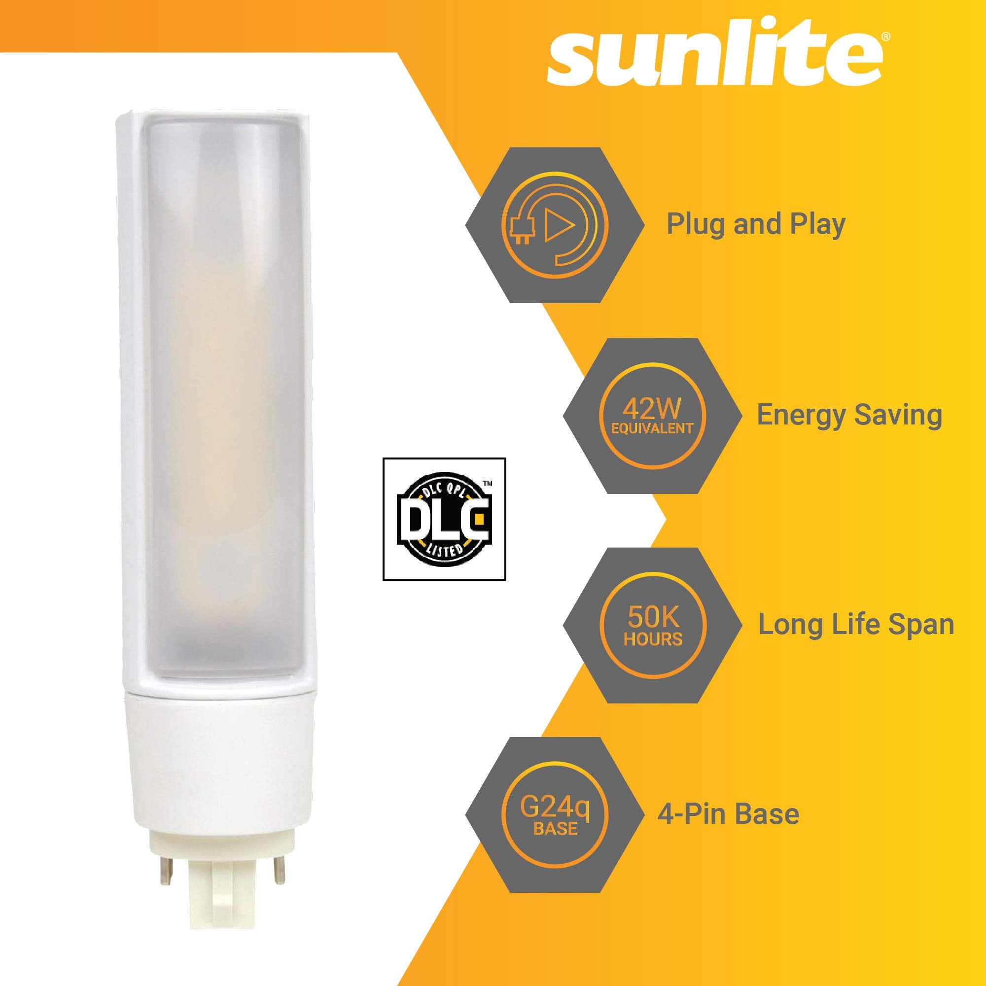 Sunlite 88278-SU LED PL Horizontal Light Bulb - Thumbnail 3