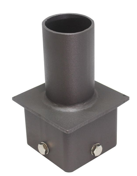 Westgate Square (Single) Vertical Tenon, 4", Bronze, Outdoor Lighting, Bronze Finish