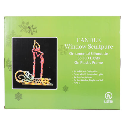 Vickerman 17" Candle Wire Silhouette with 35 LED Lights