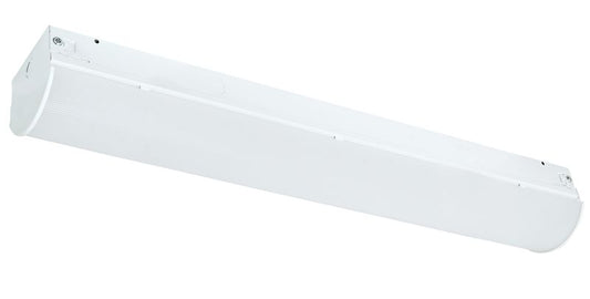 Westgate 2' LED Strip Light, 120-277V AC, Commercial Indoor Lighting, 20W, 2100 Lumens, 4000K, White Finish, 0~10V Dimmable