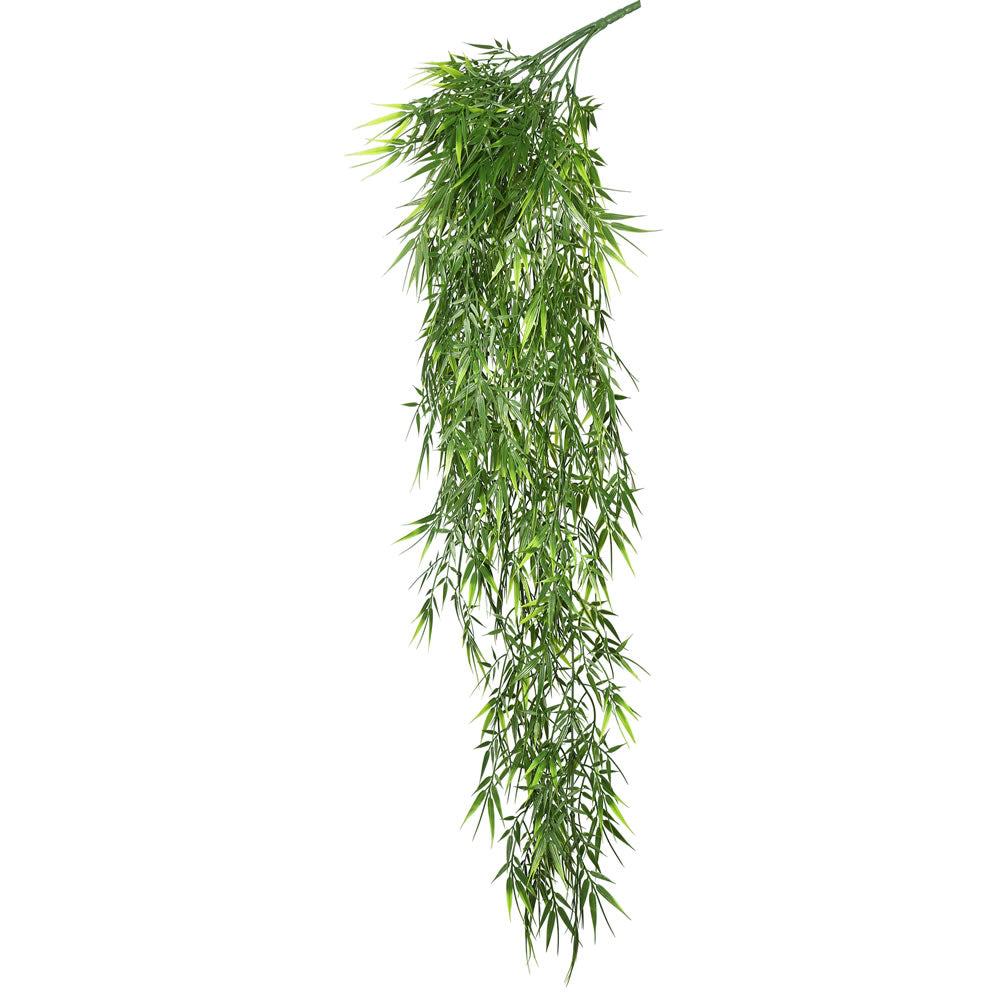 Vickerman 33" Artificial Green Mini Bamboo Leaf Bush Pack of 2