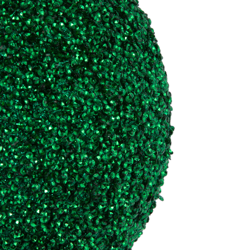 Vickerman 6" Seafoam Green Beaded Ball Ornament 4 per Bag