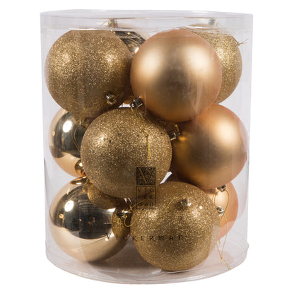 Vickerman 4" Copper/Gold 4-Finish Ball Asst 12/Bx