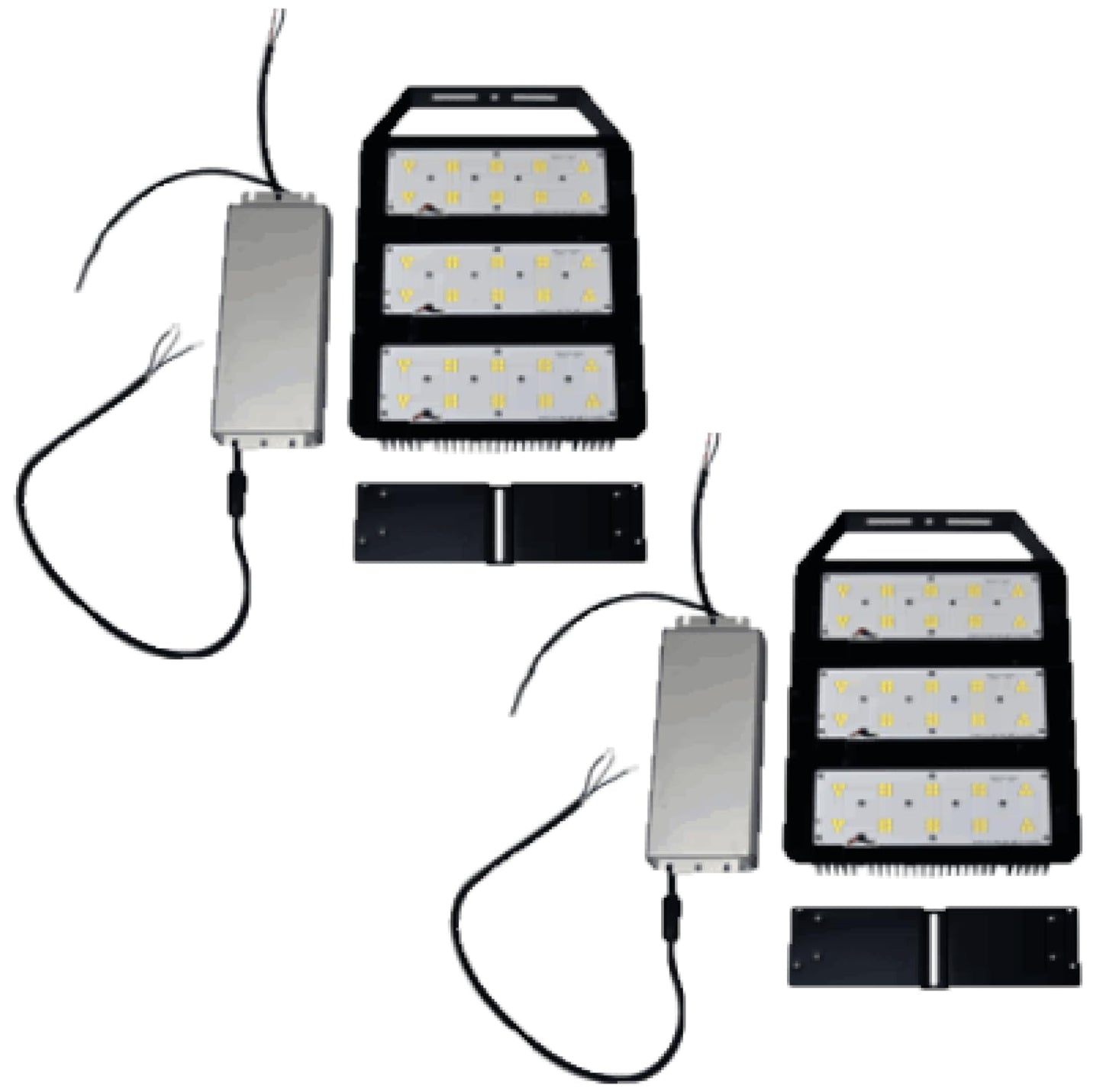 Damar- Retrofit LED HID Kit Light Bullb 300W 30,000 Lumens 4000K Cool White 120-277V Pack of 2- Replacement HPS Mercury Vapor CFL Metal Halide Lamp for Yard Warehouse Garage Work Shop Bay Light