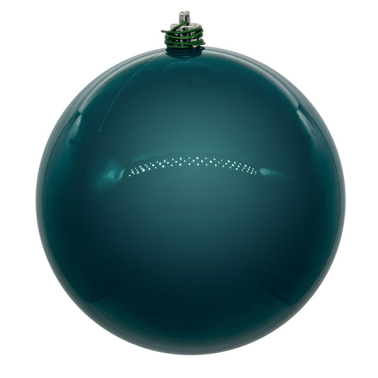 Vickerman 4.75" Dark Teal Pearl UV Drilled Ball Ornament 4 per bag.