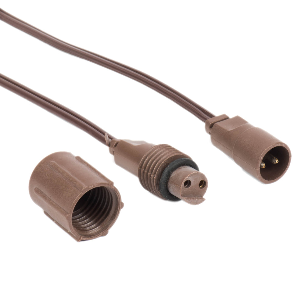 Vickerman 10' Coaxial Extension Cord for X6B6601PBG 50Lt Coaxal LED Set 4/Bag. Brown Wire.