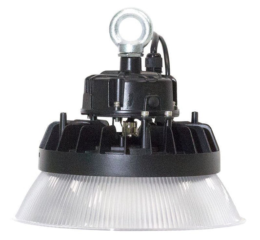 Westgate High Lumen LED Mini High Bay, 120~277 VAC, PC Reflector Included, Industrial Lighting, 50W, 6750 Lumens, 5000K, Black Finish, 1~10V Dimmable