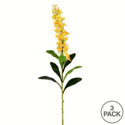 Vickerman 37" Artificial Yellow Hyacinth Stem Set of 3