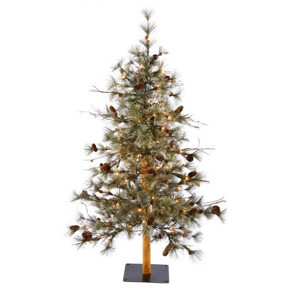 Vickerman 5' x 34" Dakota Alpine Artificial Christmas Tree Warm White Dura-lit LED Lights