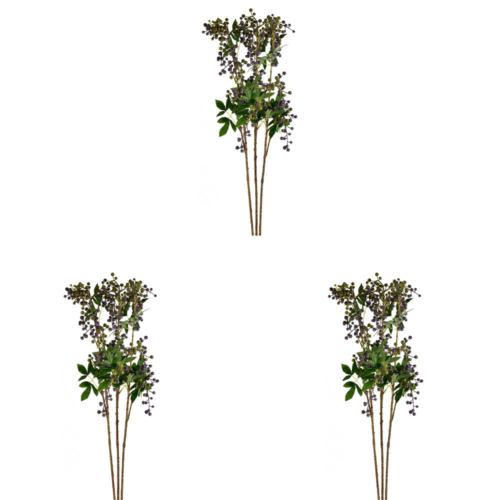 Vickerman 38" Artificial Violet Berry Spray. There are 3 sprays per pack.