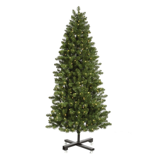 Vickerman 6.5' Grand Teton Slim Artificial Christmas Tree Clear Dura-lit Lights