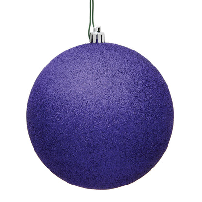 Vickerman 3" Purple Glitter Ball Ornament 12 per Bag