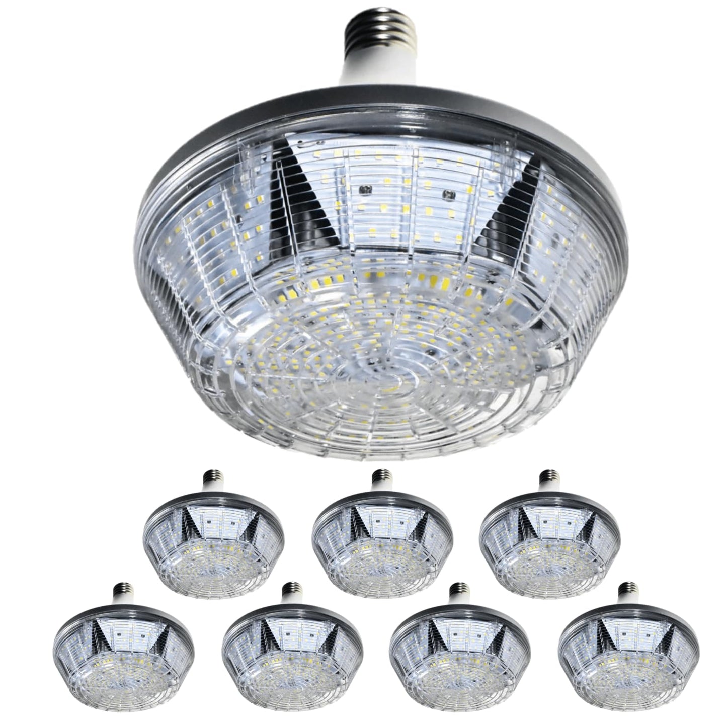 Damar- LED High Bay Retrofit Light Type B Ballast Bypass 240W 32000 Lumen 5000K Bright White EX39 Base 120? Beam Angle 100-277V Pack of 8- Commercial Industrial Shop Light for Warehouse Factory Barn