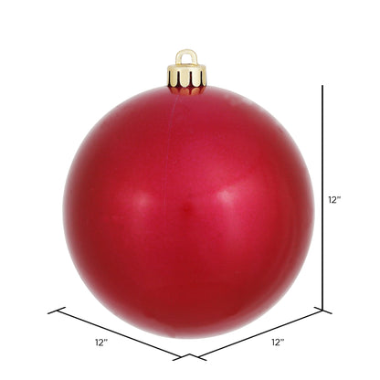 Vickerman 12" Wine Candy Ball Ornament