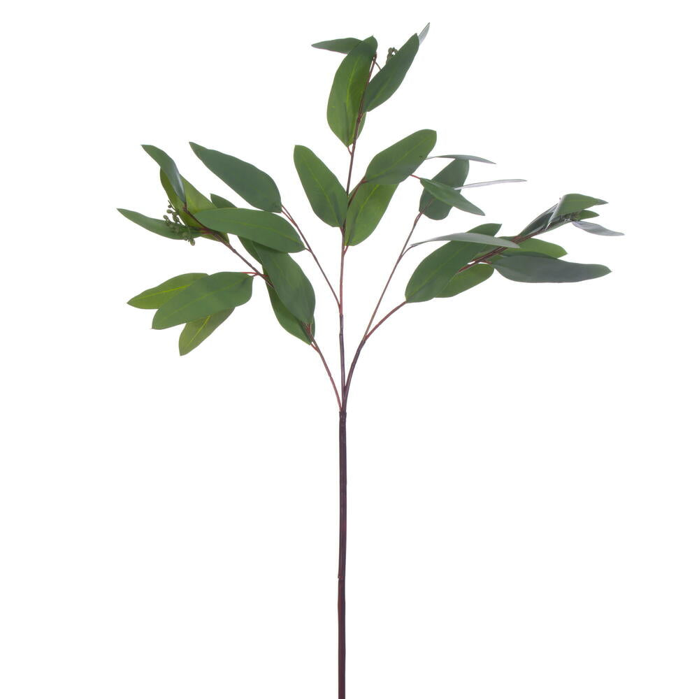 Vickerman 28" Artificial Green Seeded Willow Eucalyptus Spray. 2 Sprays In A Bag.