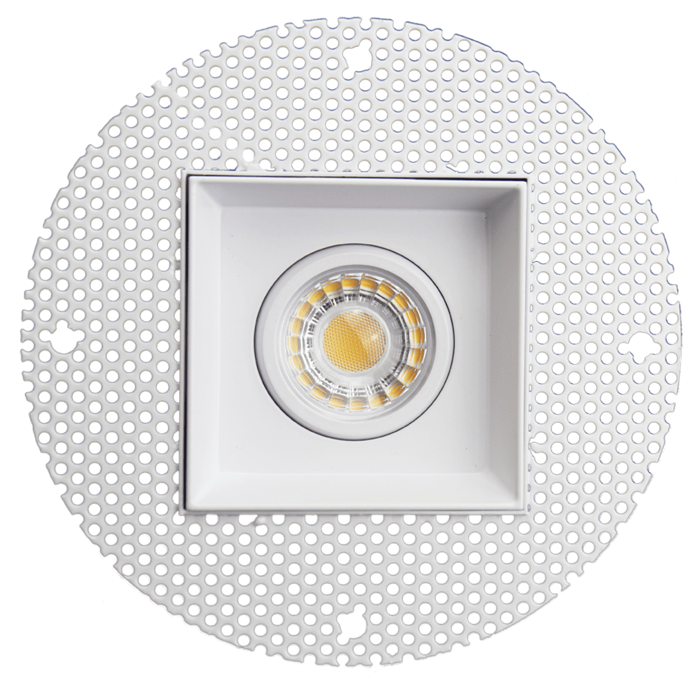 Goodlite 3 Inch Trimless Square LED Single Gimbal Fixture, Selectable Color Temperature, 27,30,35,41,50K