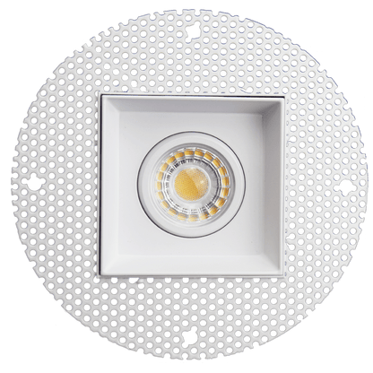 Goodlite 3 Inch Trimless Square LED Single Gimbal Fixture, Selectable Color Temperature, 27,30,35,41,50K