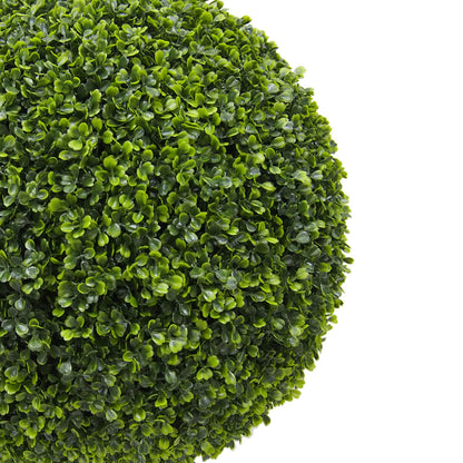 Vickerman 24" Artificial Potted Green Boxwood Ball.