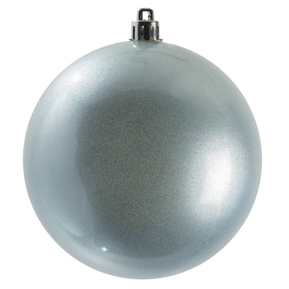 Vickerman 4.75" Periwinkle Candy Ball Ornament 4 per Bag