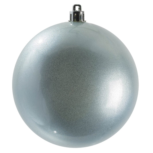Vickerman 4.75" Periwinkle Candy Ball Ornament 4 per Bag