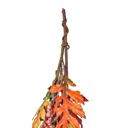 Vickerman 5' Artificial Oak Leaf Acorn Berry Garland.
