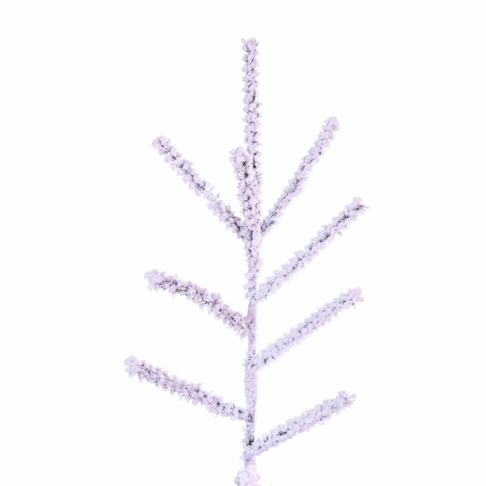 Vickerman 6.5' x 42" Flocked Slim Pistol Pine Artificial Unlit Christmas Tree.