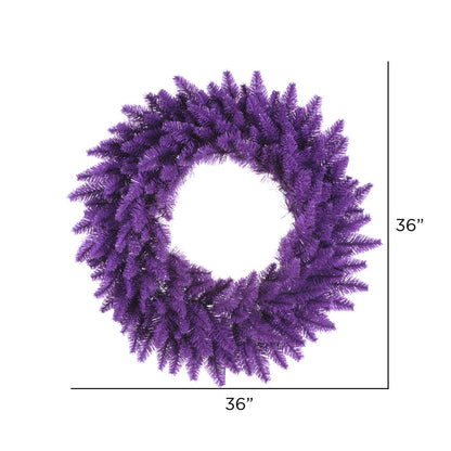 Vickerman 36" Purple Fir Artificial Christmas Wreath Unlit