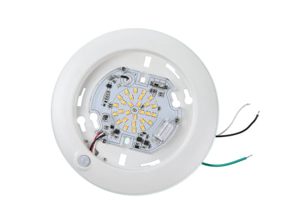 ASD Lighting LED Disk Light 6" 15W 120V CCT Selectable 2700/3000/3500/4000/5000K with Motion Sensor Black UL Energy Star 6pack