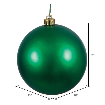 Vickerman 10" Emerald Matte Ball Ornament