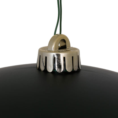 Vickerman 12" Midnight Green Matte Ball Ornament