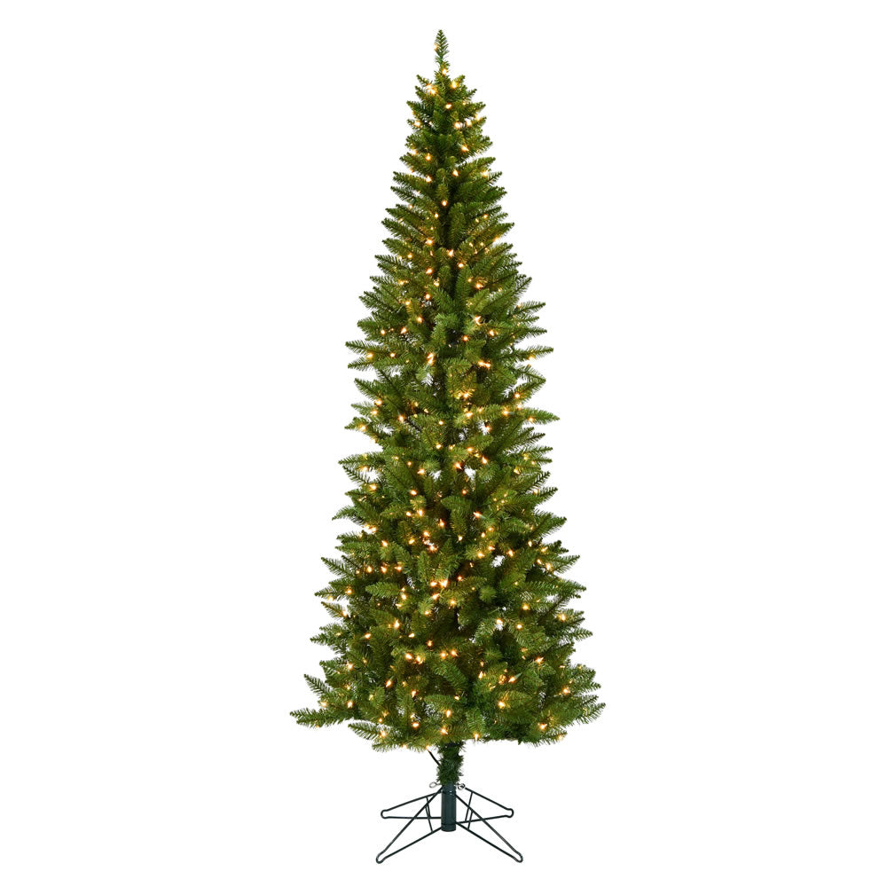 Vickerman 5.5' x 28" Creswell Pine Artificial Christmas Pencil Tree Clear Dura-Lit® Mini Lights
