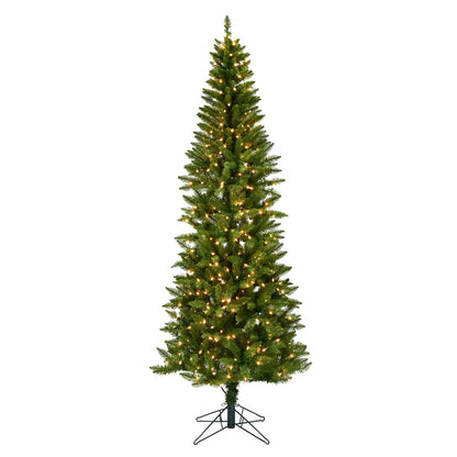 Vickerman 5.5' x 28" Creswell Pine Artificial Christmas Pencil Tree Clear Dura-Lit® Mini Lights