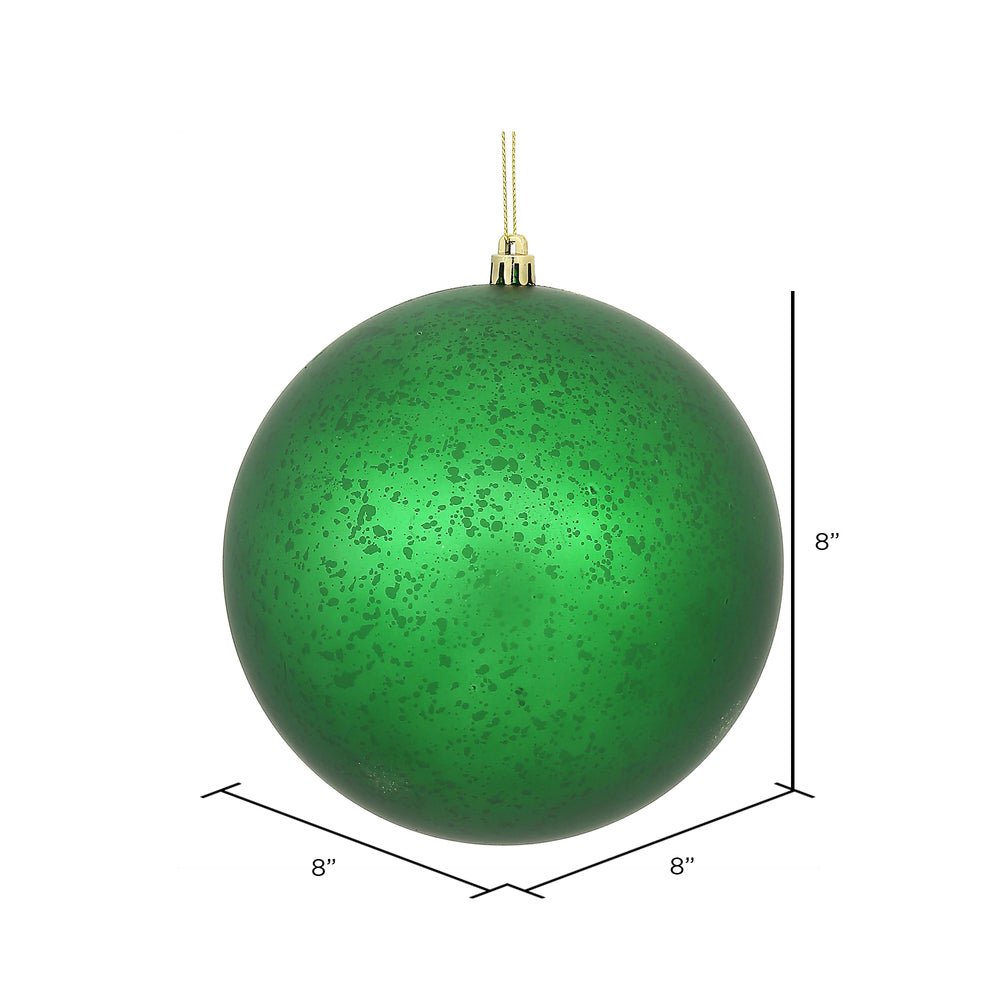 Vickerman 8" Green Matte Mercury Ball Ornament