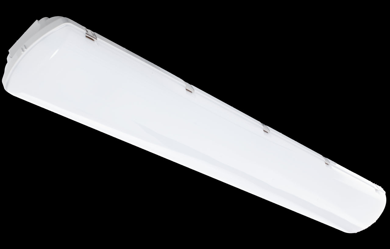 Westgate 4Ft Spec Series Vapor-Tight 40/60/75W 35/40/50K 120-277V 0-10V, Industrial Lighting, 40W/60W/75W, 130 Lumens/W, 35K/40K/50K, White Finish, 0~10V Dimmable