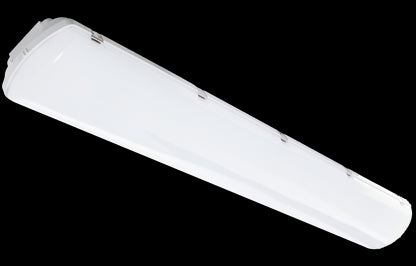 Westgate 4Ft Spec Series Vapor-Tight 40/60/75W 35/40/50K 120-277V 0-10V, Industrial Lighting, 40W/60W/75W, 130 Lumens/W, 35K/40K/50K, White Finish, 0~10V Dimmable