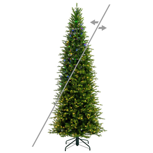 Vickerman 9' x 48" Wistler Spruce Artificial Pre-Lit Christmas Tree, 800 Color Changing Lights