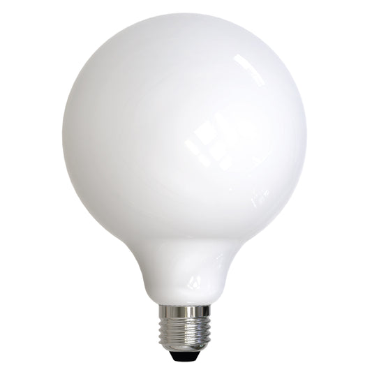 Bulbrite 8.5 Watt Dimmable Milky Filament G40 Medium (E26) LED Bulb - 800 Lumens, 3000K, and 90 CRI