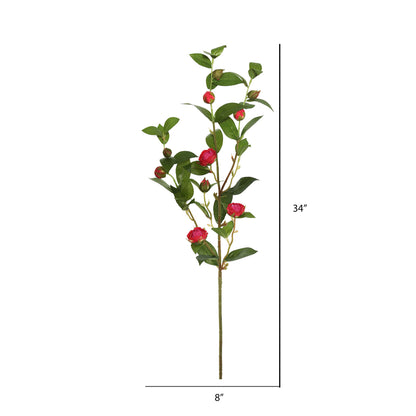 Vickerman 34'' Artificial Red Tea Rose Spray