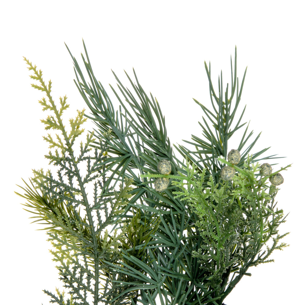Vickerman 28" Artificial Mixed Fern Cedar Wreath