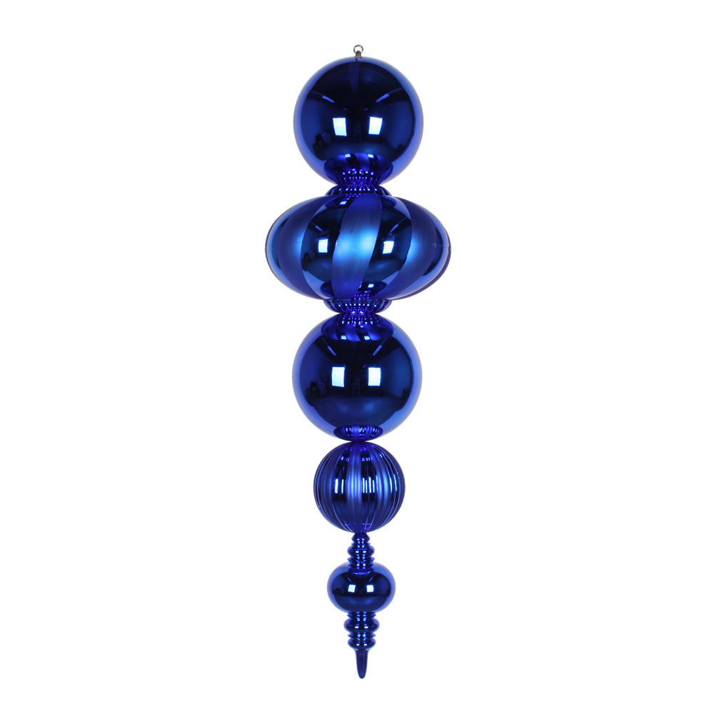 Vickerman 54" Blue Shiny and Matte Finial Ornament