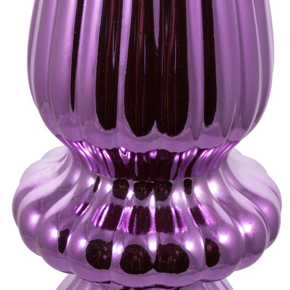 Vickerman 14" Orchid Shiny Finial Drop Christmas Ornament UV Treated with Drilled and Wired Cap 2 per bag