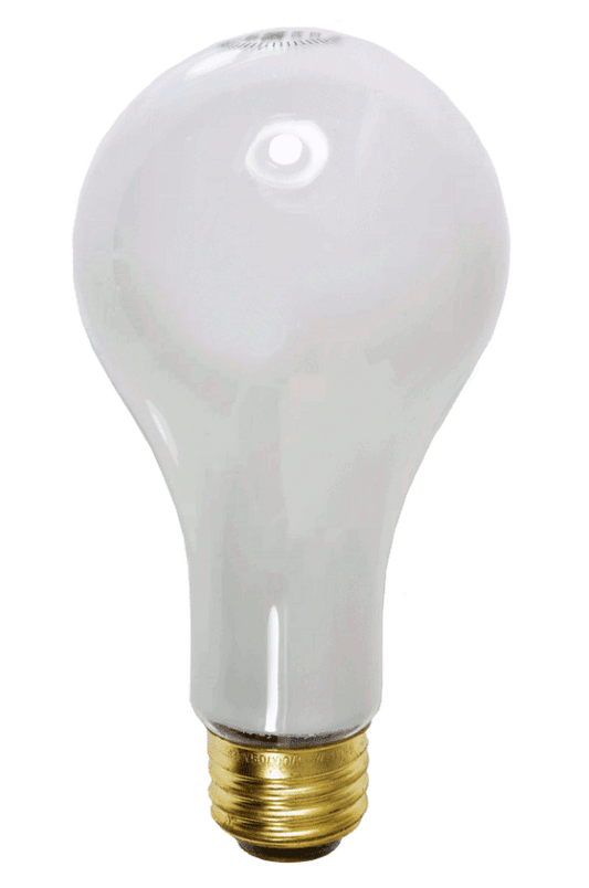 Damar Incandescent Light Bulb 75 watt - 130 volt - A21 - Medium Screw (E26) Base - Frosted - Rough Service