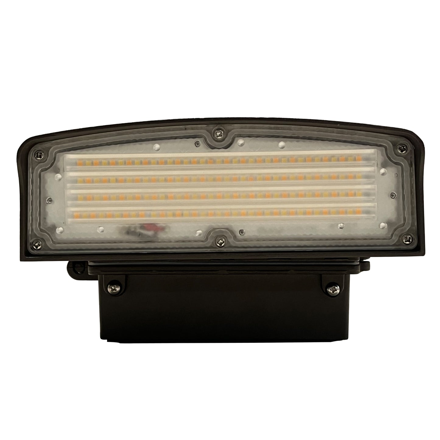 ASD Lighting LED Adjustable cutoff Wallpack with Photocell, 120-277V, 6250/7047/6644 Black Finish